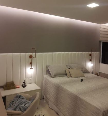 Painel estofado